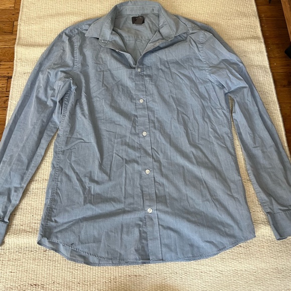 H&M Light Blue Casual Button-Down Shirt - Picture 1 of 2